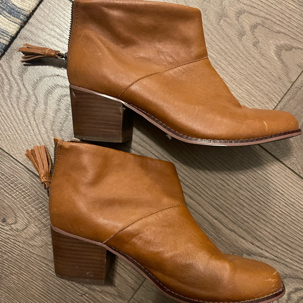 Brown Leather Ankle Boots